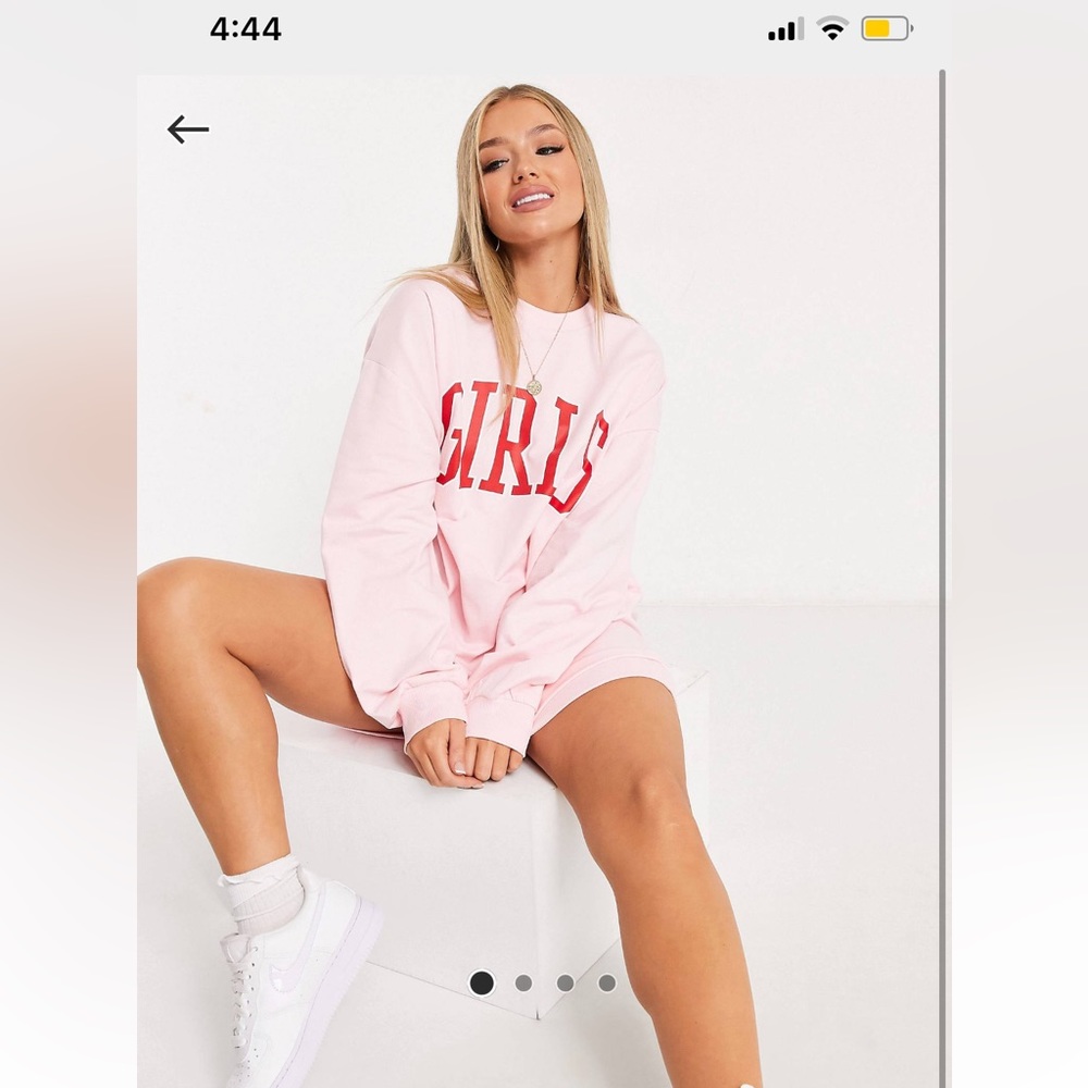 ASOS Design Oversized sweatshirt dress